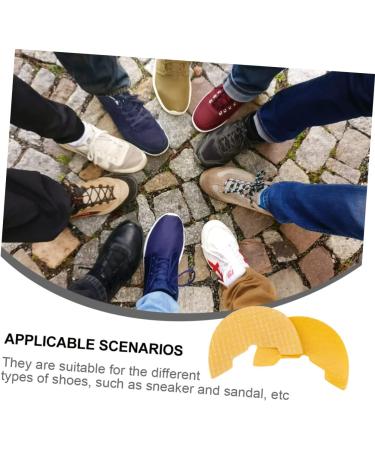 FOMIYES Women's Casual Sneakers - Metatarsal Pads & Sole Protective Stickers for Pumps | 1 Pair Anti-Sticker Yellow 6.6X3X0.3cm - Buy Online on GoSupps.com