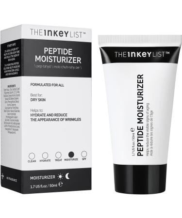 The INKEY List Peptide Moisturiser Cream helps reduce wrinkles hydrates skin and supports natural collagen 50 ml - Buy Online on GoSupps.com