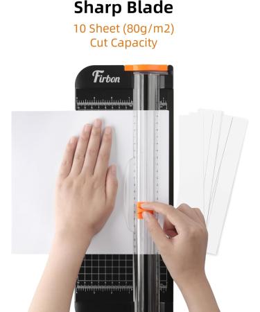 Firbon 2Pcs Refill Blades for A4 A5 Paper Cutter Spring Loaded Safeguard Design Replacement Blade for Paper Trimmers - Orange - Buy Online on GoSupps.com