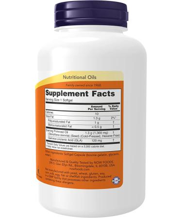 Now Foods Super Primrose Evening Primrose Oil 1300 mg â€“ 120 Softgels | High-Quality Omega-6 Supplement - Buy Online on GoSupps.com