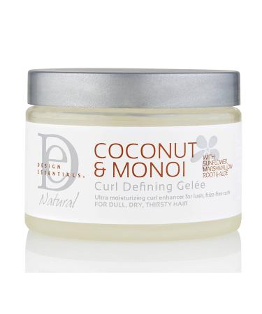 Design Essentials Coconut & Monoi Curl Defining Gelee 12oz - Sunflower, Marshmallow Root & Aloe | Natural Styling Gel - Buy Online on GoSupps.com