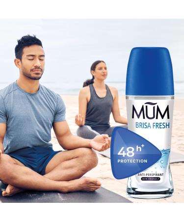Mum Brisa Fresh Roll On Deodorant - Brisa Fresh - Pack of 6 - 50ml - Buy Online on GoSupps.com