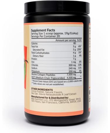 Keto Cycle Collagen Protein Powder - Chocolate Flavor with MCT Oils & Electrolytes | Keto Fuel & Gluten Free - 20 Servings - Buy Online on GoSupps.com