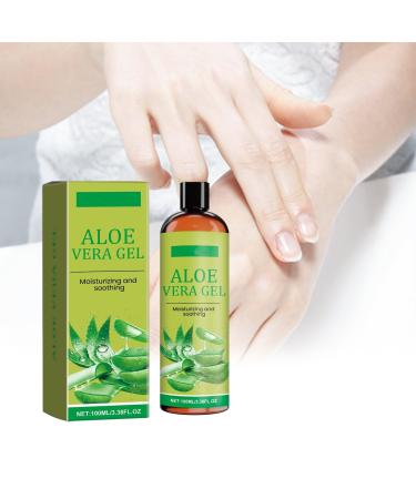 Lightning Deals of Today Prime Aloe Organic Moisturizing & Hydrating Gel Moisturizing And Hydrating Gel For After Tanning 100ml Aloe Vera Gel For Face Skin Hair Sunburn(3.38 Fl oz) 1 Fl Oz (Pack of 1) Green