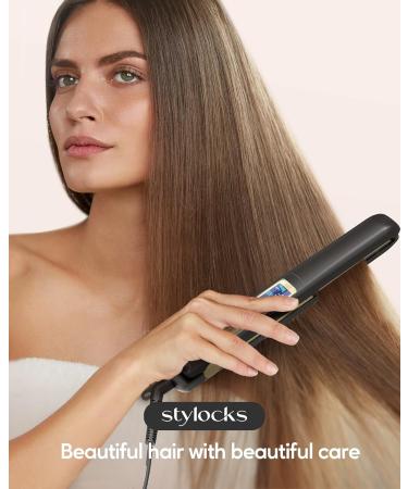 Professional Hair Straighteners for Women | 2 in 1 Curler & Straightener UK | Adjustable Temperature 80 -230 | Dual Voltage - Buy Online on GoSupps.com