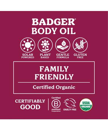 Buy Badger Company Damascus Rose Body Oil - 4 fl oz (118 ml) | Nourishing Skincare - Buy Online on GoSupps.com