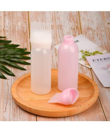 NAUZE 1 Pack White Hair Dye Brush Bottle Root Comb Applicator Bottle Hair Coloring Dye Applicator Scalp Treatment Bottle (White) - Buy Online on GoSupps.com