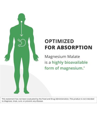 NutraMedix Magnesium Malate Capsules - Bone, Joint & Muscle Support - Enhanced Absorption for Energy - 120 Vegetarian Capsules - Buy Online on GoSupps.com