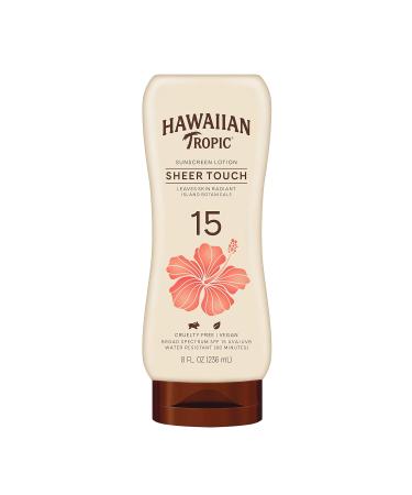 Hawaiian Tropic Weightless Hydration Clear Spray Sunscreen SPF 15 Twin Pack 6oz each & Sheer Touch Ultra Radiance Lotion Sunscreen SPF 15 8oz - Buy Online on GoSupps.com