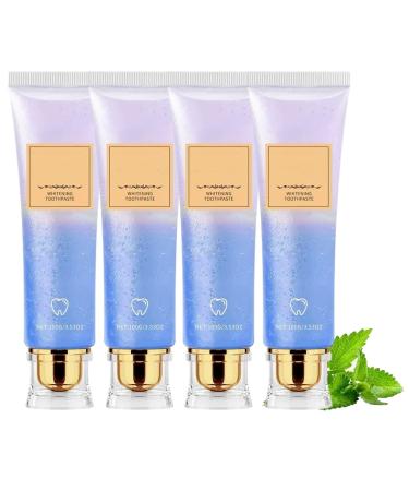 JIAOY Niacinamide whitening toothpaste niacinamide toothpaste gel gentle natural stain-removing toothpaste deep cleaning dazzling whitening toothpaste (4PCS)
