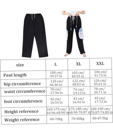 Warm Catheter Pants with Double Zippered Pockets - Hold Two 2000ml Catheter Bags - Comfortable & Thicken Design for All-Day Use - Buy Online on GoSupps.com