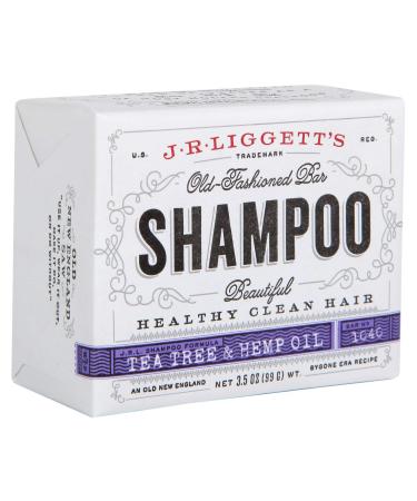 J.R. Liggett's Old Fashioned Shampoo Bar Tea Tree & Hemp Oil 3.5 oz (99 g)