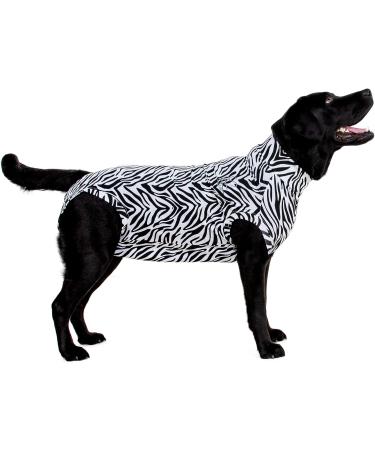MPS Medical Pet Shirt for Dogs - Zebra Print XXXXS | Comfortable & Stylish Recovery Wear - Buy Online on GoSupps.com