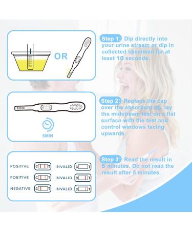 ACCUBIO Pregnancy Test Early Detection HCG Urine Midstream Test Result Within 5 Minutes Over 99% Accurate Fertility Test Extra Sensitive Home Rapid Detection 25mIU/mL 5Pack - Buy Online on GoSupps.com