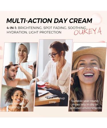  OUKEYA OUKEYA Face Day Cream SPF 30 with Niacinamide 3% Vitamin C Shea Butter and Hyaluronic Acid Moisturizing Soothing and Light Suitable for Sensitive Skin 50g - Buy Online on GoSupps.com