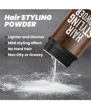 Men's Styling Powder Styling Powder | Portable Volumizing Hair Powder Matte Finish Styling Texturizing Powder Natural Looking Hair Texture Powder (2PC) - Buy Online on GoSupps.com