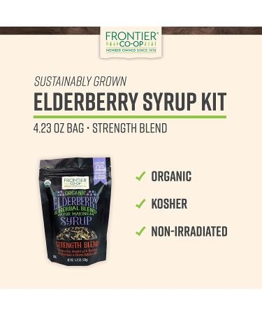 Frontier Co-op Organic Elderberry Syrup Blend - Herbal Mix 4.23 oz | Boost Immunity - Buy Online on GoSupps.com