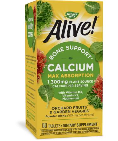 Nature's Way Alive! Calcium Bone Formula 1300 mg 60 Tablets