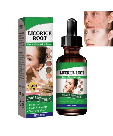 Whitening Rejuvenating Essence Licorice Extract Whitening Essence Women Face Firming Tightening Serum Licorice Extract Wrinkle Removal Essence Moisturizing Fast Absorbing Brightness Bloom Young Skin
