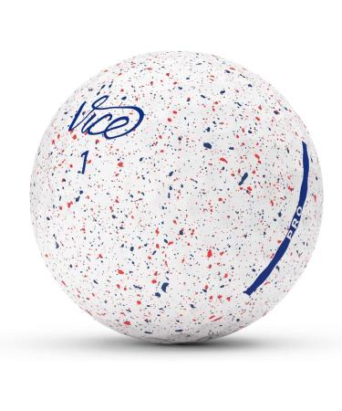 Vice Golf PRO 2020 | 12 Golf Balls | 3-Piece Urethane | Maximum Control & Spin | NEON Lime/RED | For Advanced Golfers - Buy Online on GoSupps.com