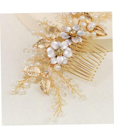 Mikinona Bead Hair Comb Bridal Hair Accessories Bridal Hair Side Comb Delicate Hair Comb Female Head Decor Hair Accessory Hair Decor for Wedding Exquisite Hair Comb Bridal Hair Decor - Buy Online on GoSupps.com