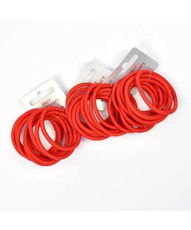 30 x Red Endless Hair Elastics/ Bobbles - Snag Free by Chelsea Jones