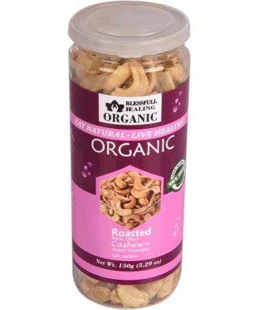 Blessfull Healing Organic Natural Vegan Himalayan Pakistani Salt Roasted Halves/Pieces Cashew Nuts Crunchy Kaju 150 Gram - Buy Online on GoSupps.com