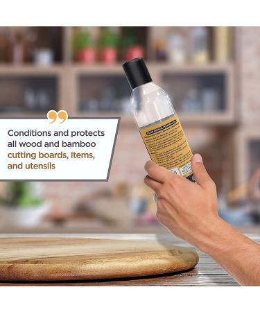 Food Grade Mineral Oil for Cutting Board Maintenance - 8 oz - Buy Online on GoSupps.com