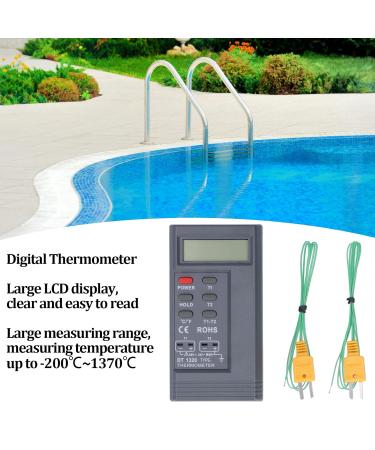 LANTRO JS Digital Thermometer -200 C to 1370 C | LCD Temperature Meter with K Type Probe - Precise Temperature Measurement for Home & Industry - Buy Online on GoSupps.com