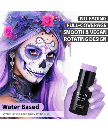 Ho Water Based Pastel Purple Face Paint Stick - 1.06 Oz - Non-toxic Cream Body Paint - Washable & Full-coverage - Ideal for Adults, Children, Theater, Halloween, SFX & Cosplay - Buy Online on GoSupps.com