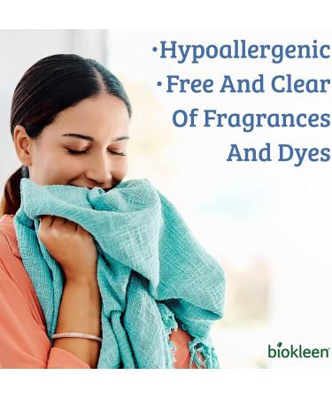 Biokleen Eco-Friendly Laundry Detergent Liquid - Concentrated Non-Toxic Unscented 64 oz (128 HE Loads) | Plant-Based & Free of Artificial Fragrance - Buy Online on GoSupps.com