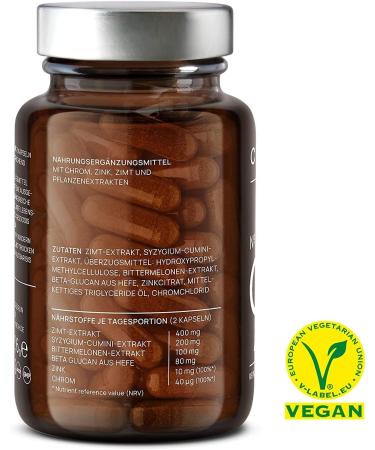 2x n 9 Sugar Fix: High Dose 400mg Cinnamon Capsules for Blood Sugar Balance - Vegan Supplement with Chromium Zinc Bitter Melon & Jambulbaum - 120 Count - Buy Online on GoSupps.com