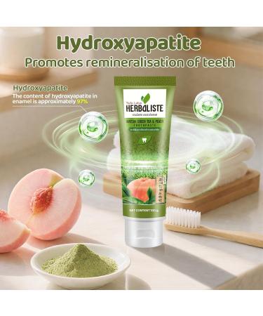 Hydroxyapatite Toothpaste with fluoride 100 g hydroxyapatite toothpaste white teeth whitening hydroxyapatite toothpaste effective supplement with minerals keeps teeth clean - Buy Online on GoSupps.com