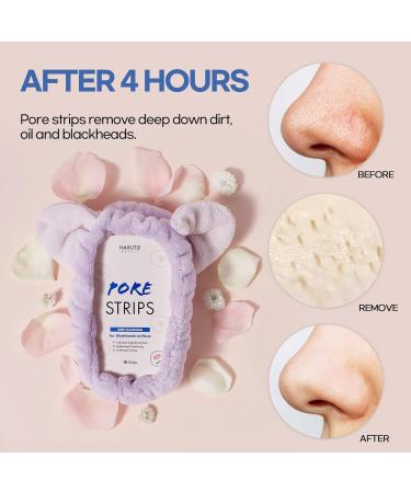 Haruto Blackheads Remover Pore Strips (10 Counts) - Deep Cleansing for Oily Skin - Korean Beauty Skincare - Buy Online on GoSupps.com