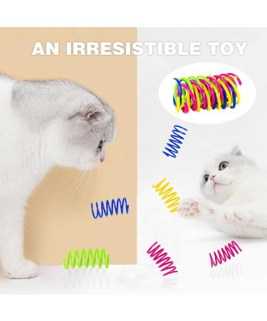 AWAVM 16 PCs Colored Spring Toys for Cats | Interactive Pet Toys for Lazy Cat Owners | Fun Jumping Toys - Buy Online on GoSupps.com