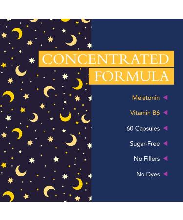 Xtravit Melatonin Natural Sleeping Aid Supplements to Support Deep Sleep & Calm - Vegan Non-GMO Gluten & Sugar Free 20mg 60 Capsules (3 mg) - Buy Online on GoSupps.com