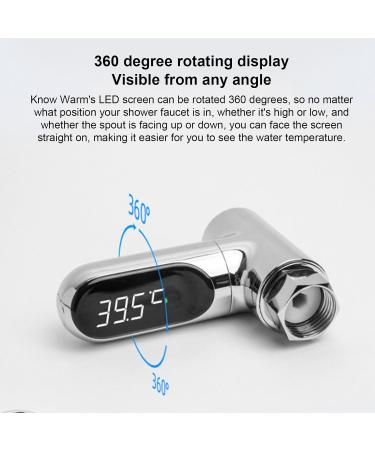 BuyWeek LED Digital Baby Bath Thermometer - Aluminum Shower Water Thermometer for Home & Kitchen | Accurate Safe & Easy to Use - Buy Online on GoSupps.com
