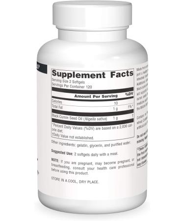 Source Naturals Black Seed Oil - 240 Softgels - Buy Online on GoSupps.com