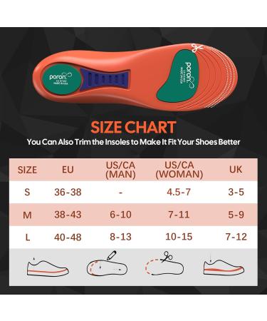 All-Day Comfort Memory Foam Insoles for Plantar Fasciitis & Heel Pain Welnove Work Shoe Inserts for Men & Women (Sizes M 6-10/W 7-11 - Buy Online on GoSupps.com
