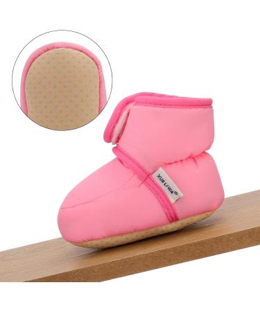LACOFIA Baby Anti-Slip Soft Sole Winter Boots 0-6 Months Pink - Buy Online on GoSupps.com