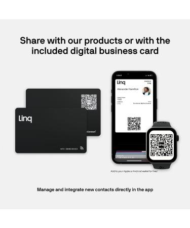 Linq NFC Digital Business Card - Smart Networking Card (Red) - Buy Online on GoSupps.com