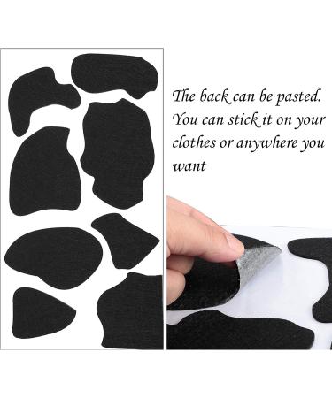 64 Pieces Black Self-Adhesive Felt Circles - DIY Felt Cow Style Stickers for Halloween Projects - Buy Online on GoSupps.com