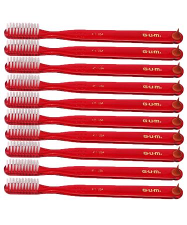 GUM Classic Toothbrush 409 Compact Soft 10-pack (10 pieces)