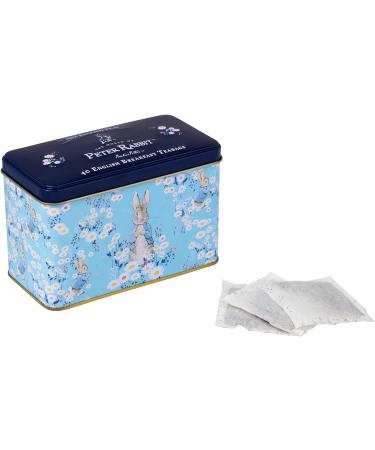New English Teas Daisies Peter Rabbit Tea Tin with 40 English Breakfast Teabags - Buy Online on GoSupps.com