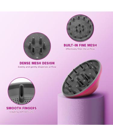 Dyson Airwrap Adaptor & Diffuser | Hair Dryer Attachment for Women | Bright Grey & Rose | Gifts for Girls - Buy Online on GoSupps.com