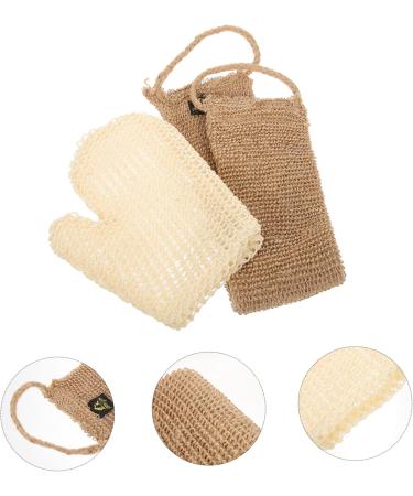 POPETPOP 1 Set Sisal Bath Set Bath Towel Foaming Bath Glove Back Scrubber Loofah Shower Gloves Body Scrub Towel Shower Scrub Bath Scrubber Towel Shower Towel Washer Man Exfoliating Jute - Buy Online on GoSupps.com