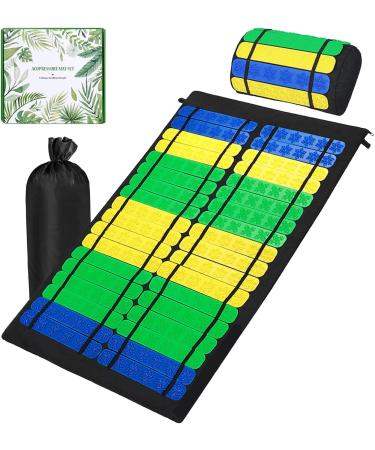 Buy Acupressure Mat with Pillow Set - Soothing Relaxation & Massage for All | International Shipping - Buy Online on GoSupps.com