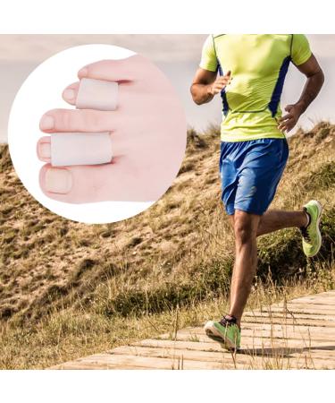 Hoogoo Gel Toe Protectors - 10 Pcs Toe Sleeves for Middle Toe Pain Relief - Buy Online on GoSupps.com