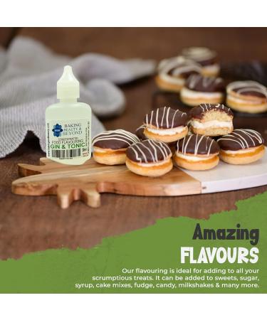 Baking Beauty and Beyond Concentrated Food Flavouring Oil - Food Grade Flavouring Oil for Candy Making Baking Lip Balm Gloss - Gin & Tonic (100ml) - Buy Online on GoSupps.com