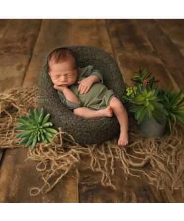 Zhangyo Newborn Photography Prop - Chunky Burlap Layer Net Hessian Jute Backdrop Blanket for Stunning Baby Photos - Buy Online on GoSupps.com